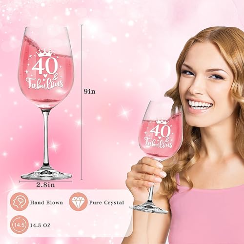 Miniatura 4 de Regalos de cumpleaños número 40 para mujeres, regalos de 40 y fabulosos, cesta de regalos de cumpleaños 40, ideas de regalos de cumpleaños 40 para