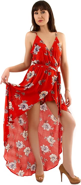 floral maxi romper