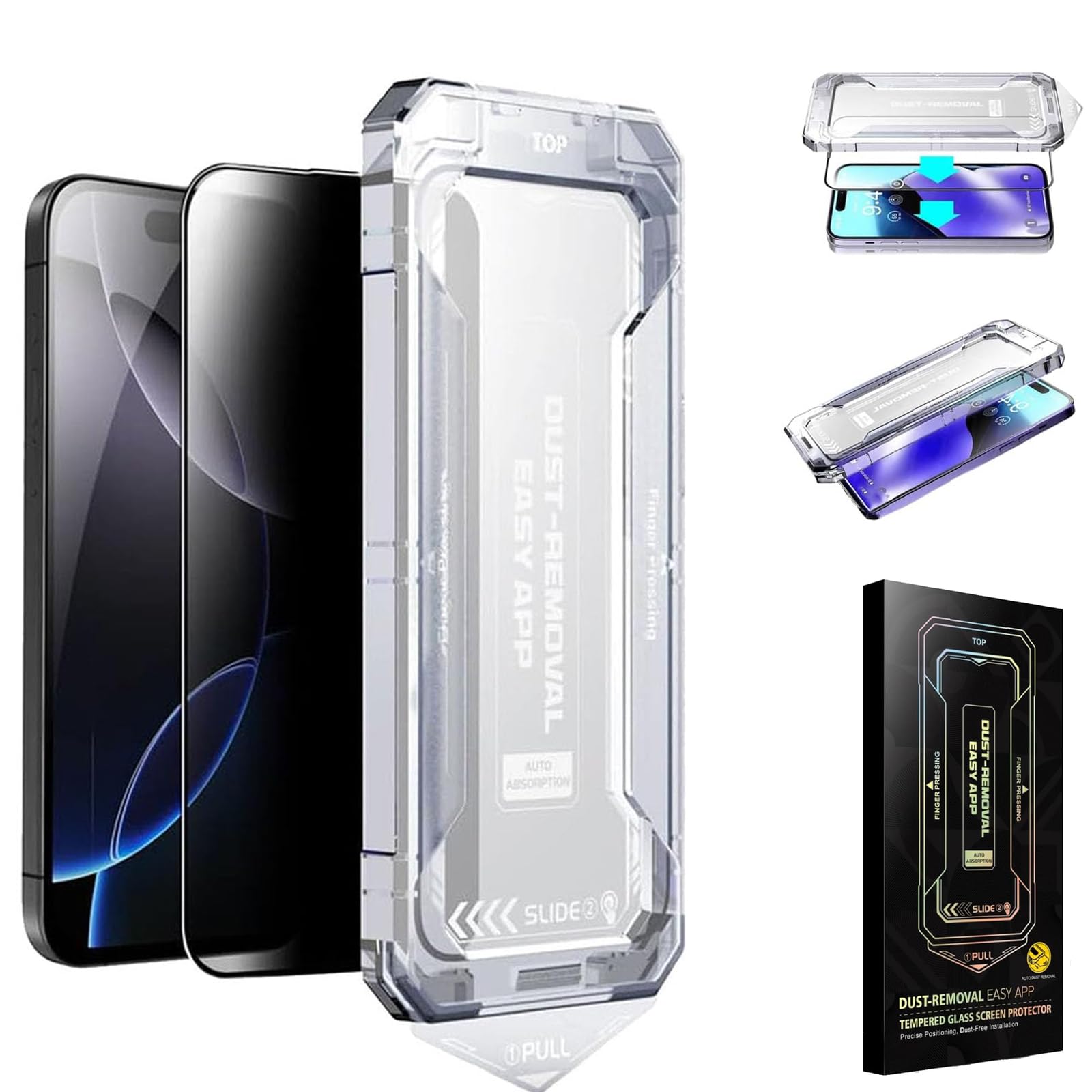 Smoothshield 2 Packs–Tempered Glass Screen Protector with Anti-Scratch Anti-Fingerprint P…
