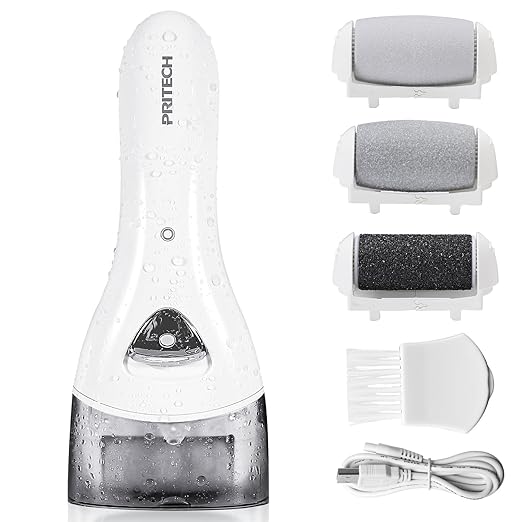 Electric Feet Callus Removers Rechargeable, Portable Electronic Foot File Pedicure Tools, Electric Callus Remover Kit, Professional Pedi Feet Care Perfect for Dead, Hard Cracked Dry Skin
