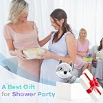 MONSTIME Jouets de siège auto, Jouets pour poussettes, Jouet pour bébés 0-3 mois, Jouettes pour bébé pour siège auto & Filles (Grey)