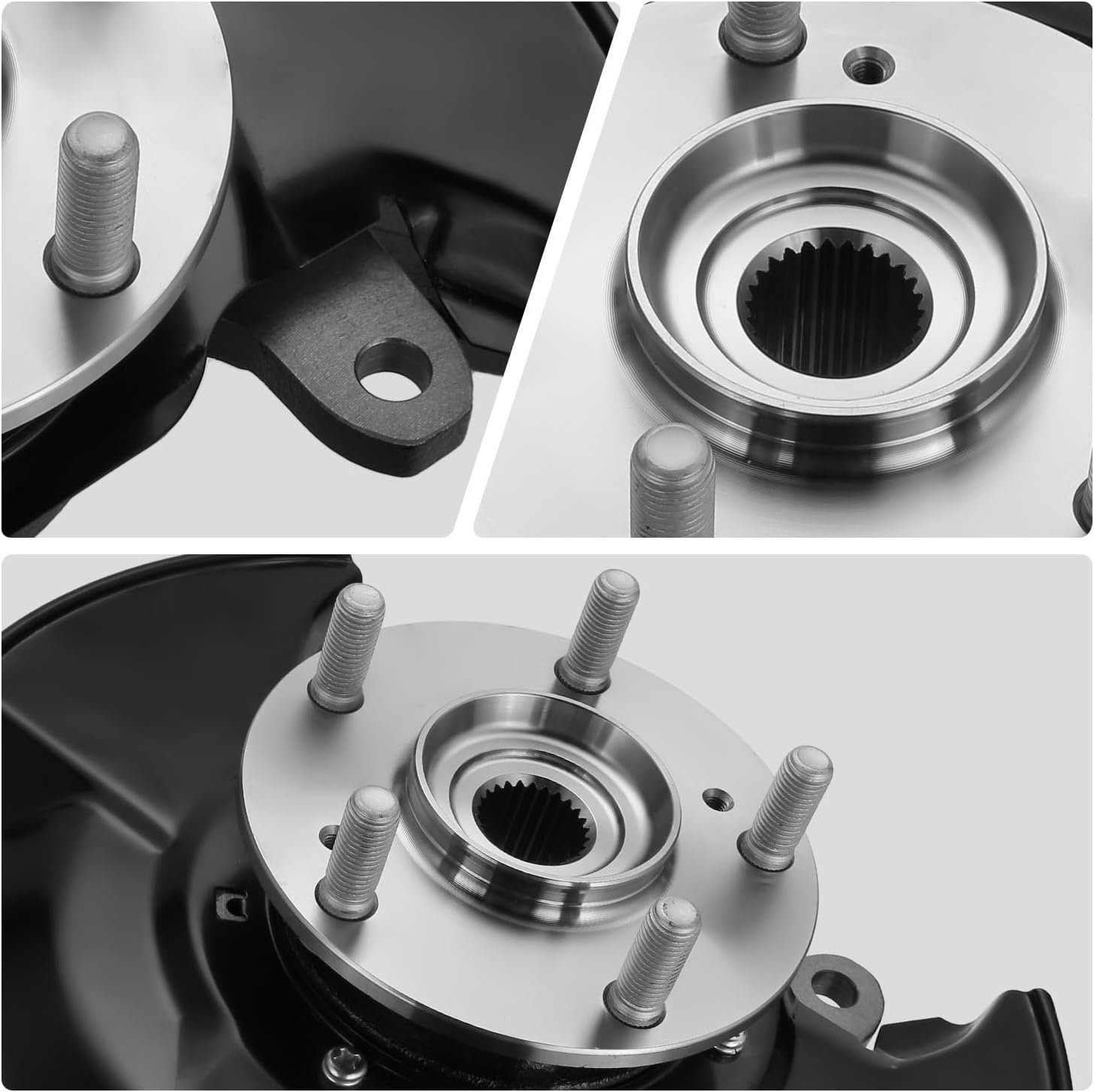 DNA MOTORING Front Right Passenger Side Loaded Knuckle Assembly Compatible with Honda Accord 2.4L 2003-2007,Fits Automatic Transmission Models, OEM-KNCK-009-R