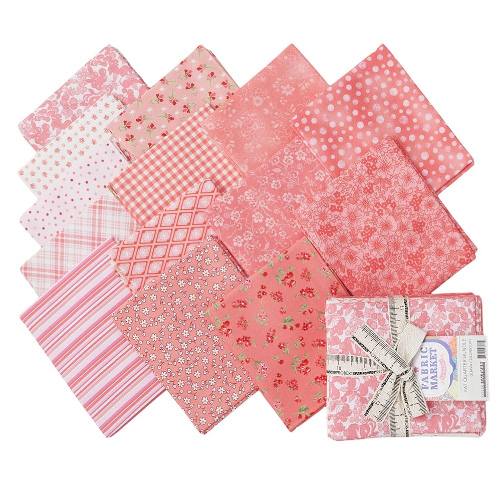 Flowerhouse Fabric Market Guava 14 Fat Quarters Robert Kaufman Fabrics FQ-2388-14