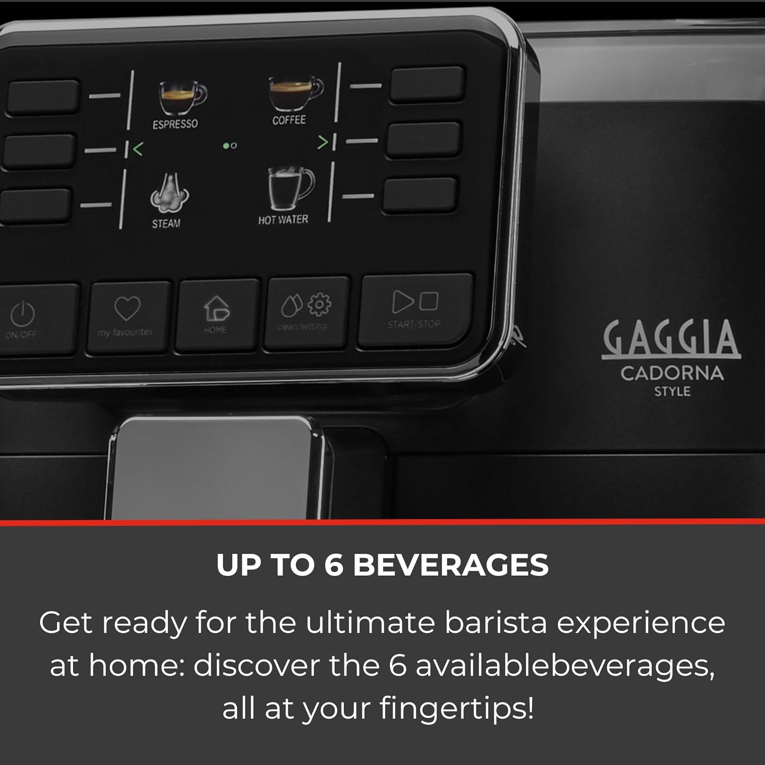 Close-up of the espresso tray and drip tray on the Gaggia Cadorna Barista Plus