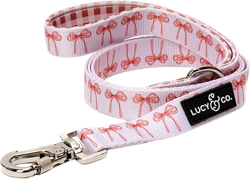 Miniatura 5 de Lucy & Co. Cheery Cherries - Correa de diseñador para perros pequeños a grandes - Mango acolchado para mayor comodidad - Cerezas rojas pequeñas, de
