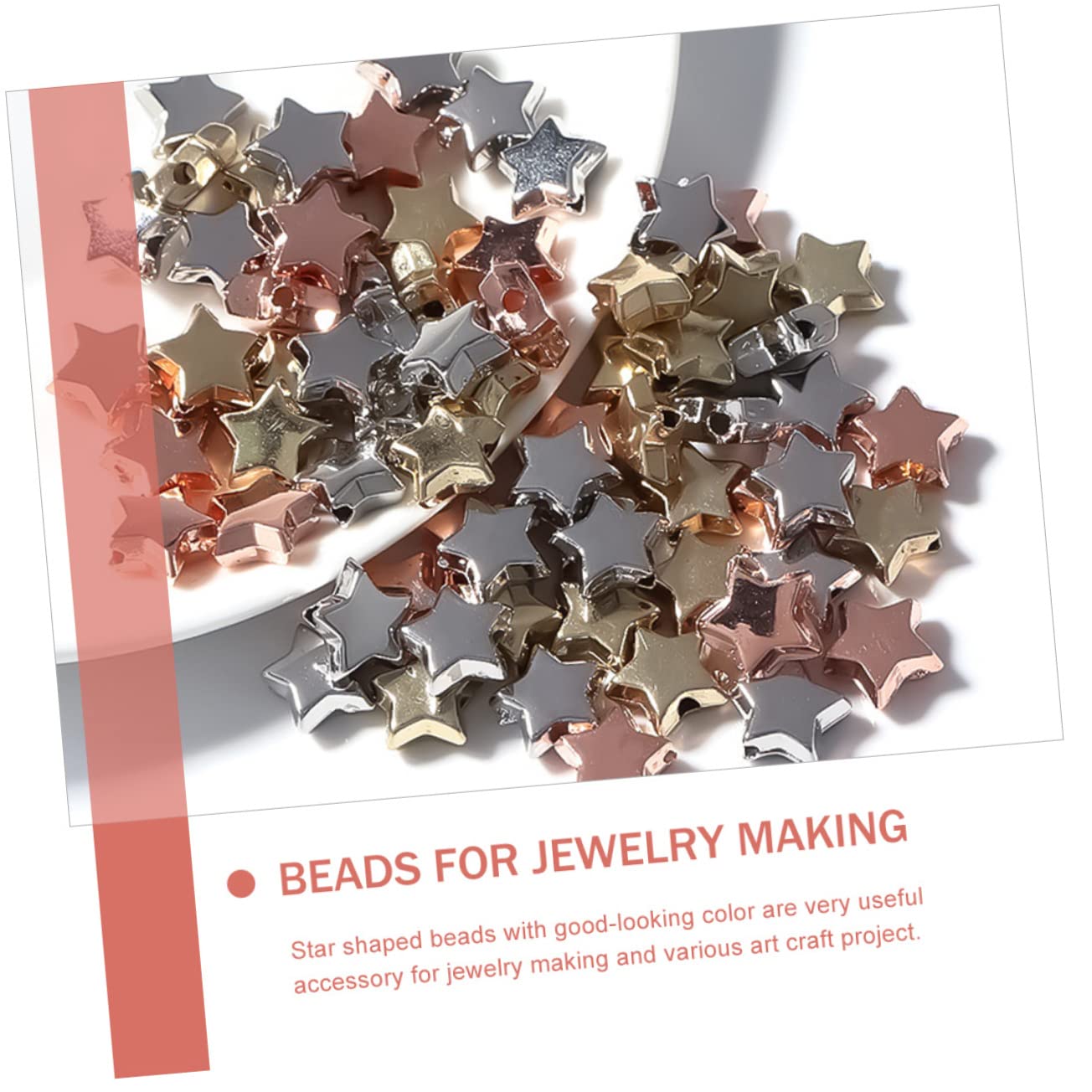 ARTIBETTER Abalorios Forma De Para Joyería Diy Para Collares Y Pulseras Para Manualidades Y Creaciones Artísticas 300 Piezas*5