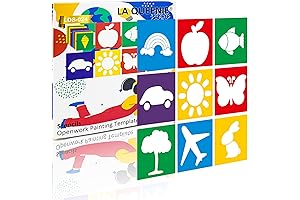 Large Drawing Stencil Template Kit DIY-it (24 Pieces)
