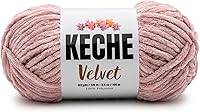 Vista 28 de Keche Hilo de terciopelo para ganchillo, manta de felpilla suave, voluminosa, hilo amigurumi, 3.53 oz (132 yardas), color menta