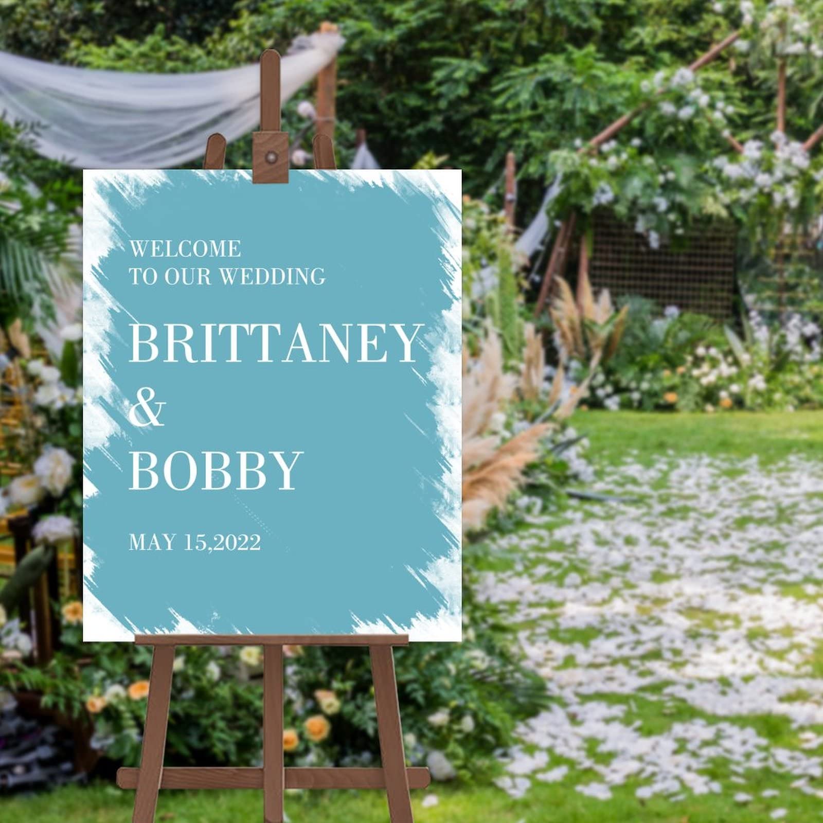 Panneau mariage personnalisable welcome to our wedding date au choix