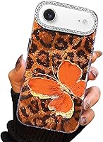 Vista 106 de I-MGAE-IN-AR - Funda compacta para iPhone 16 Pro Max con diseño de mariposa plateada brillante, a la moda, suave, delgada, de poliuretano