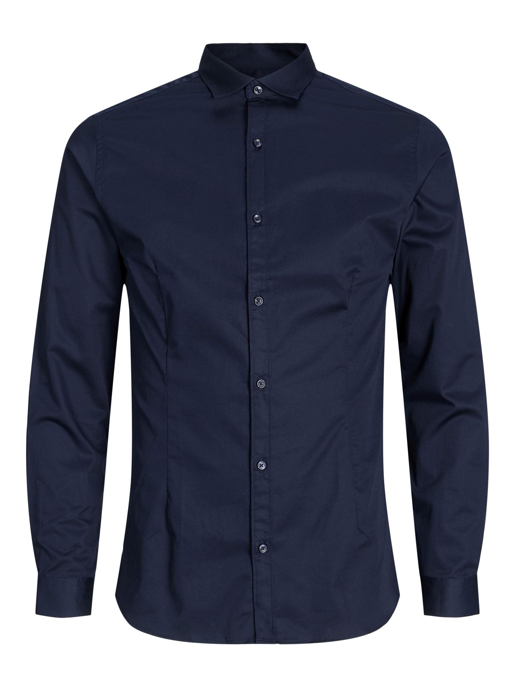 JACK & JONES Men's Jjprparma Shirt L/S Noos Super Silm Fit Shirt (pack of 1)