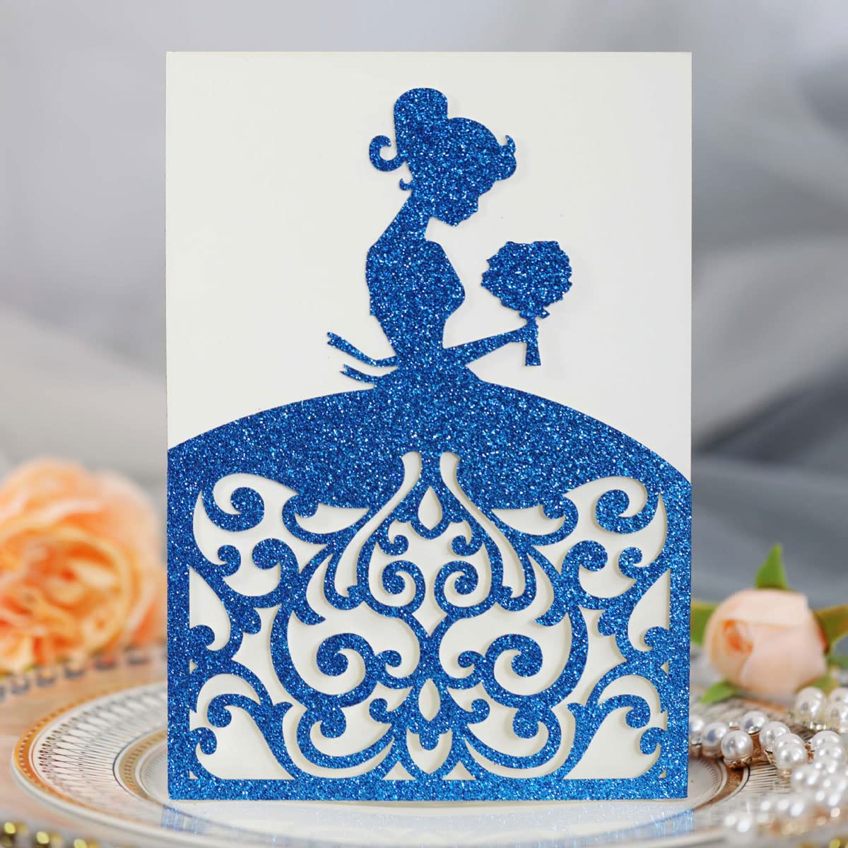 Tarjetas de invitación de boda para ocasiones especiales, pack de 50 piezas con sobres para eventos