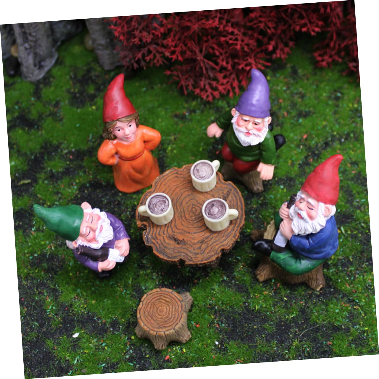 BESPORTBLE 3stücke Dwarf Garden GNOME Statue Set Lustige Gartenzwerge Für Garten Deko Teiliges Set Handgefertigte Figuren Für Außenbereich Dekoration Für Weihnachten Und Andere Anlässe