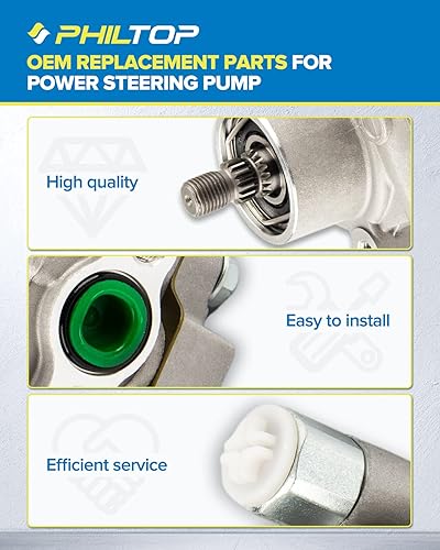 Miniatura 374 de PHILTOP Bomba de dirección asistida 20-806 OE apta para Aveo5 2007 2008, Aveo 2008, bomba de asistencia asistida 96801443, bombas de dirección