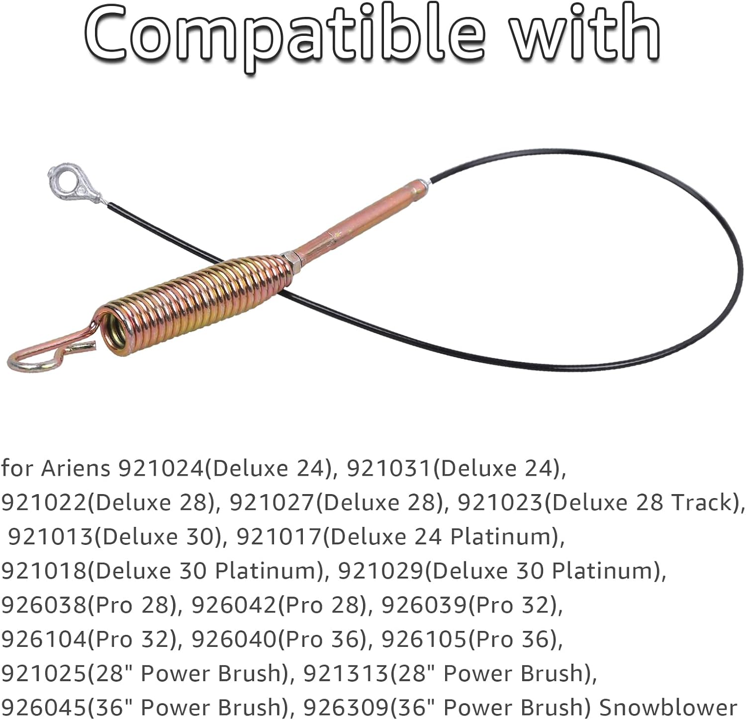 06900439 Auger Control Cable Fits for Ariens Gravely Ariens Gravely Power Brush Deluxe Pro 24 28 30 36 Snow Blower Traction Cable thumbnail