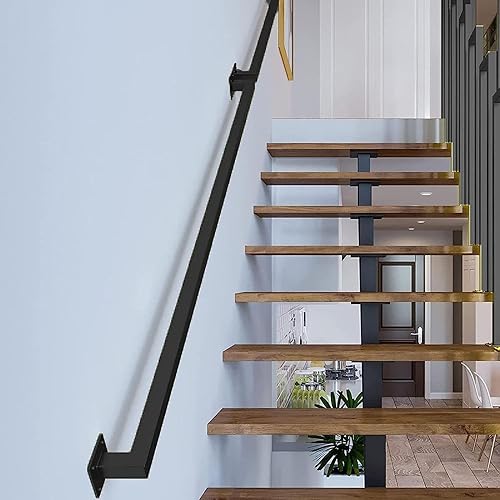 Miniatura 3 de Kit moderno de barra de agarre para pasamanos de escalera de 1 a 20 pies, barandilla de hierro forjado de metal  riel decorativo para montaje en