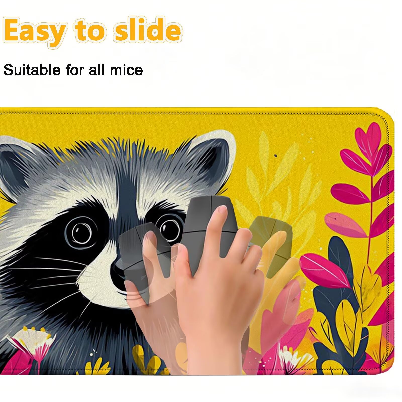 Tappetino Mouse 900x450mm | Superficie Ultra-Liscia, Procione 0-z358