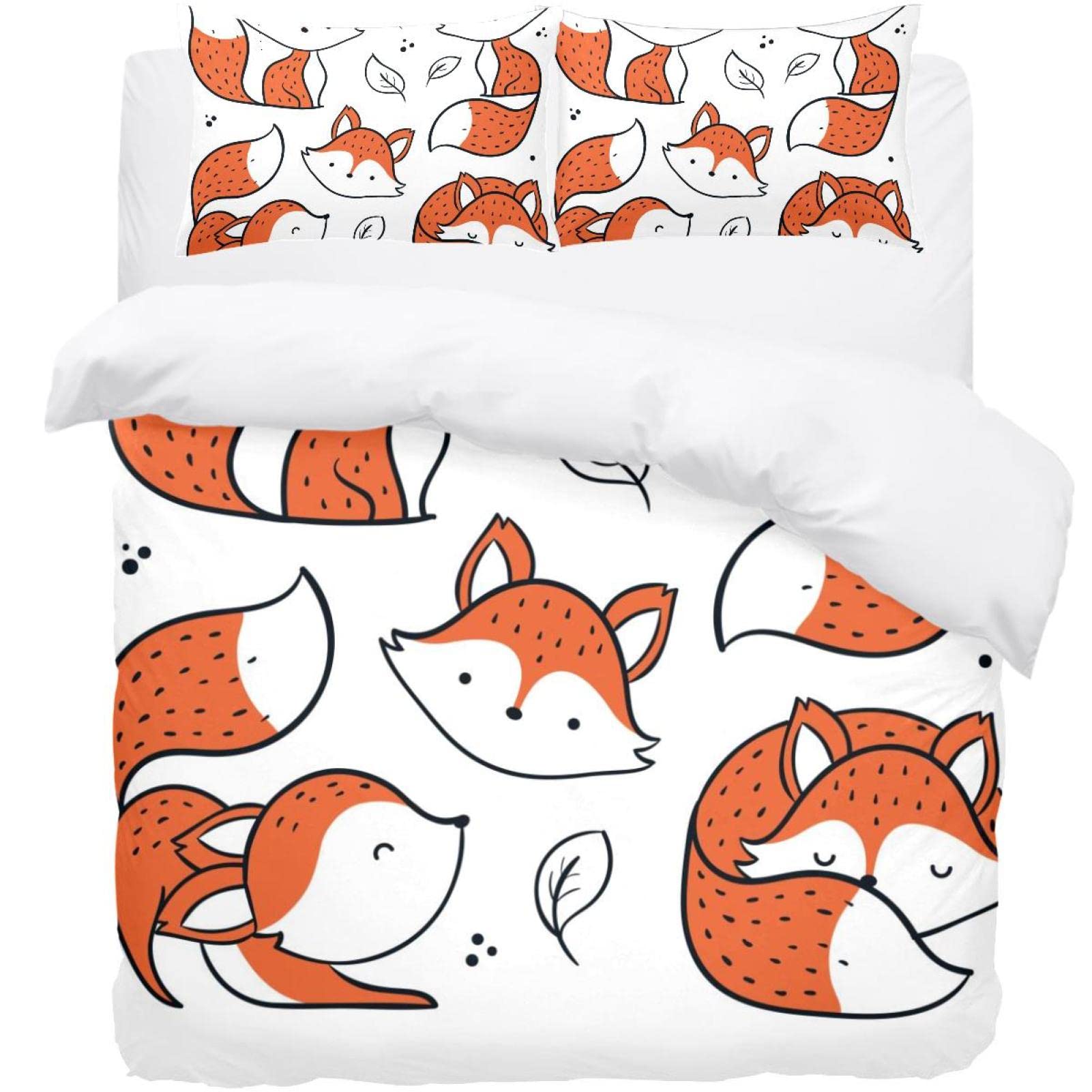 Housse de couette renard pour lit King Size et nuits douillettes