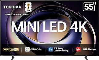 Toshiba televisión Z670RM Pantalla 55“ Pulgadas, Mini-LED 4K Smart TV，Diseñado en Japón,REGZA Engine ZRi，144Hz Nativos，REGZA Power Audio Pro，Fire TV【Patrocinador Oficial de FIFA World Cup 2026™】