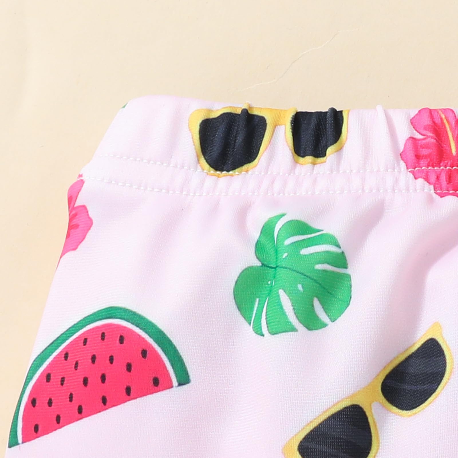 Schwimmanzug äRmellos Madchen 2 Jahre Baby,Mädchen,kurz,zweiteilig,Badeanzug,Fliegende Ärmel,bedruckt,Obst-Top,Volants,kurzes Set,Schwimmen,Sommer