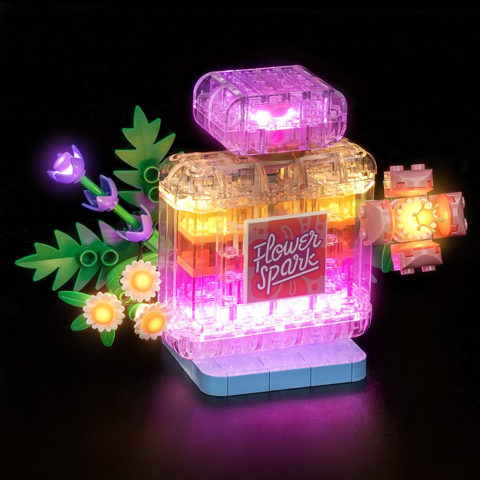Light Kit Compatible with Lego 31383 Floral Decor Perfume Bottle (No Model), Decoration Lighting Set Compatible with Lego Floral Decor Perfume Bottle Blocks Model — image 1