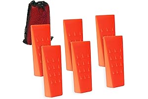 AR-PRO 6 Pack Tree Felling Wedge with Spike for Safe Log Cutting