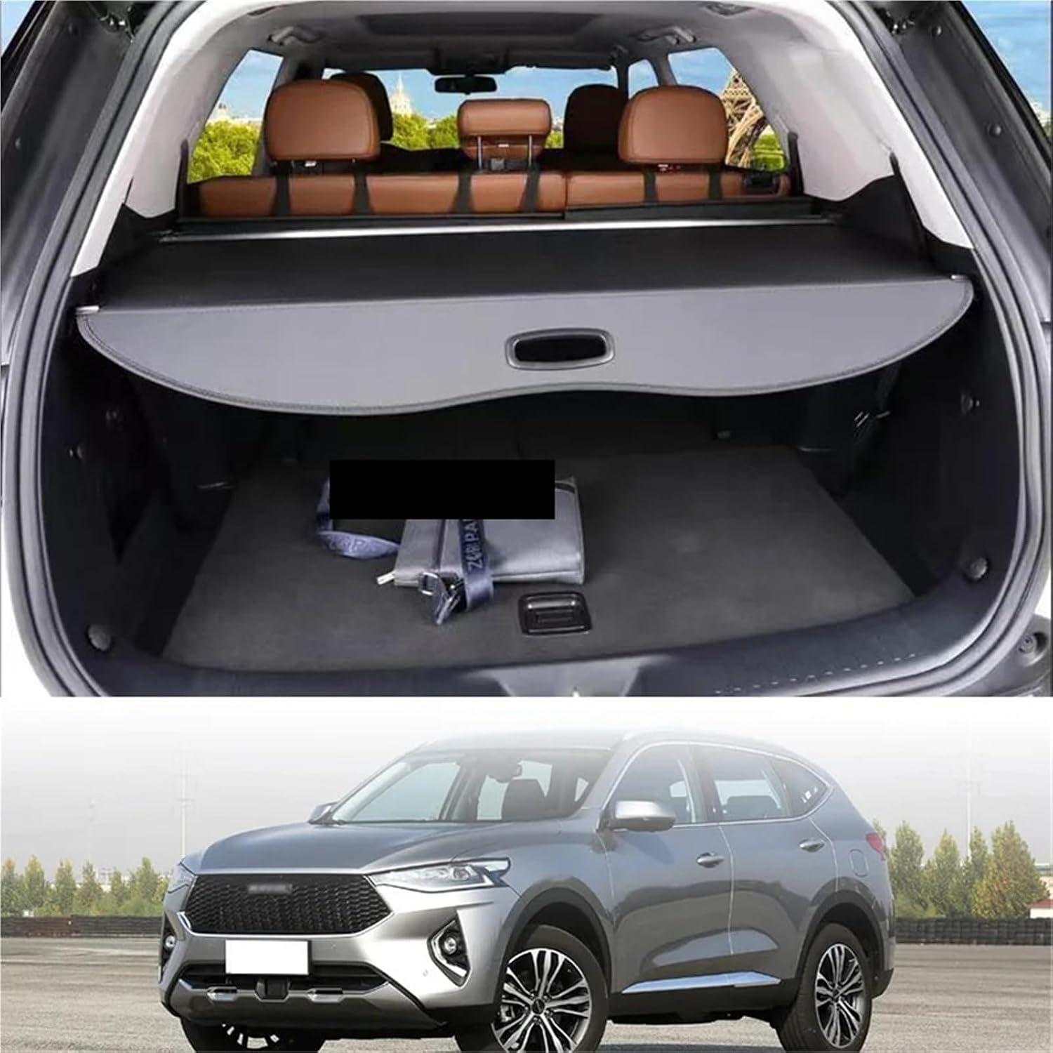 Auto Trunk Curtain Covers for Haval F7 F7X 2018-2023 2024 Rear Rack Partition Shelter Security Shield Shade Organizer