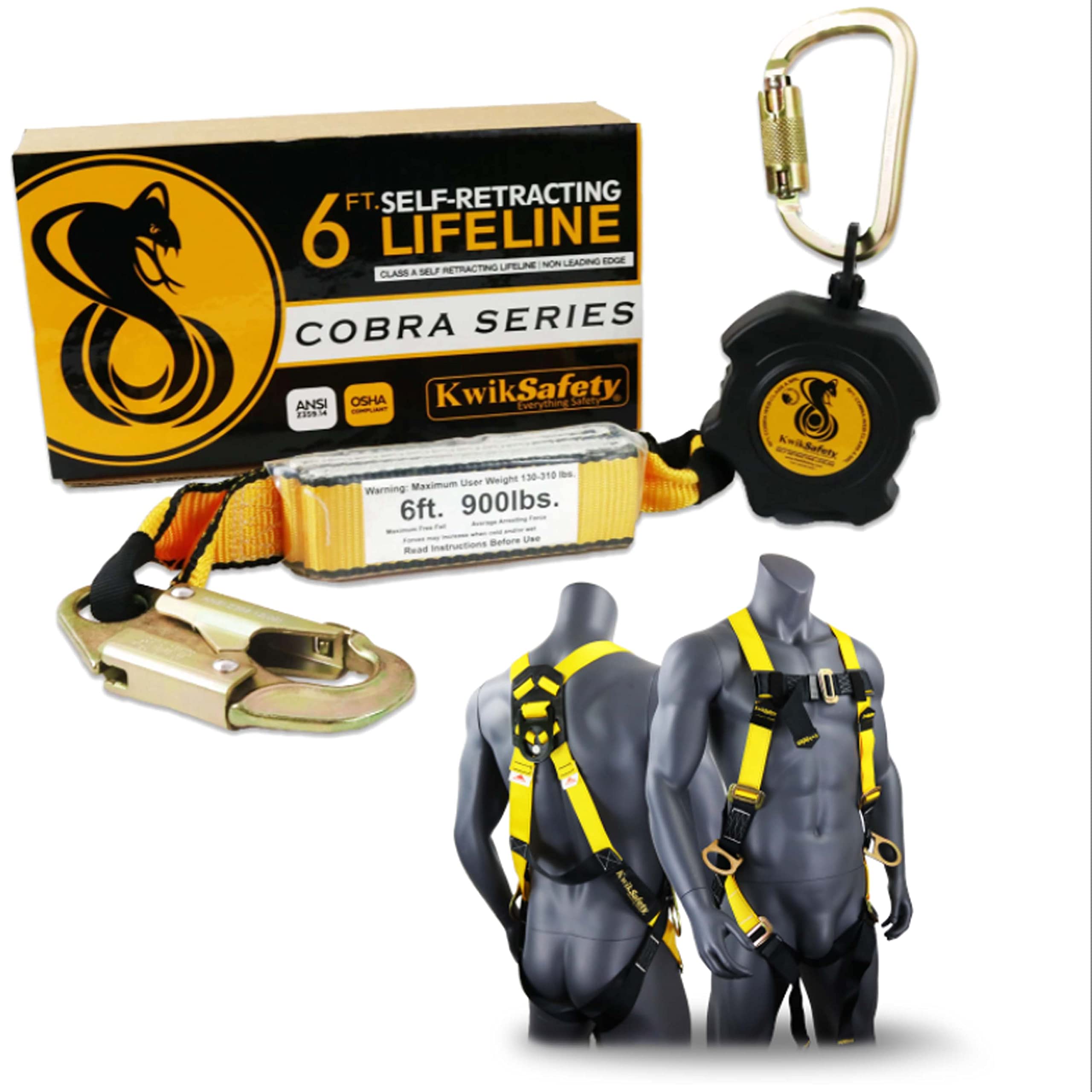 Buy KwikSafety (Charlotte, NC) Cobra 6’ Combo  Self Retracting