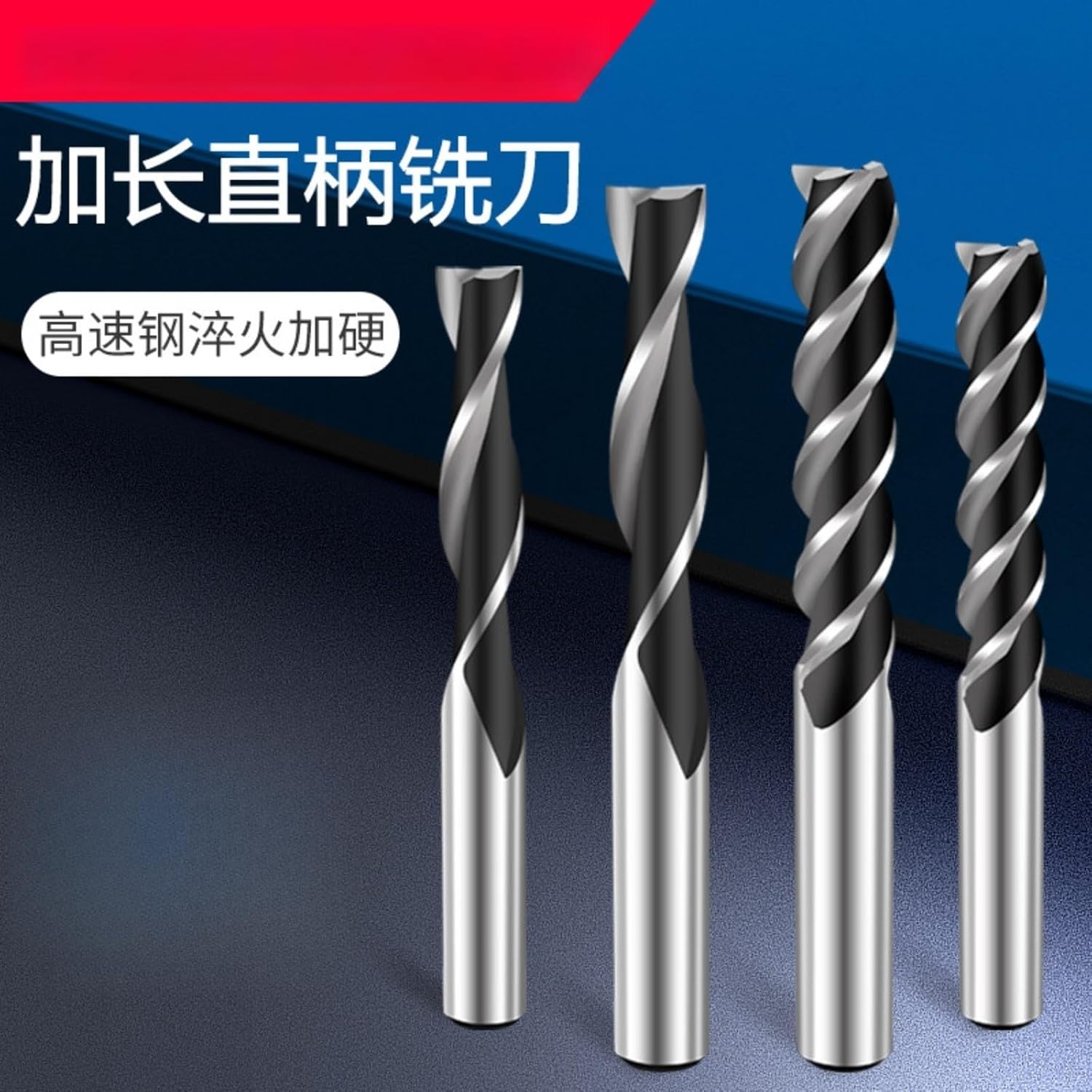 Extended Straight Shank end Mill 3/2 Blade Stainless Steel(18mm*110 * 170)