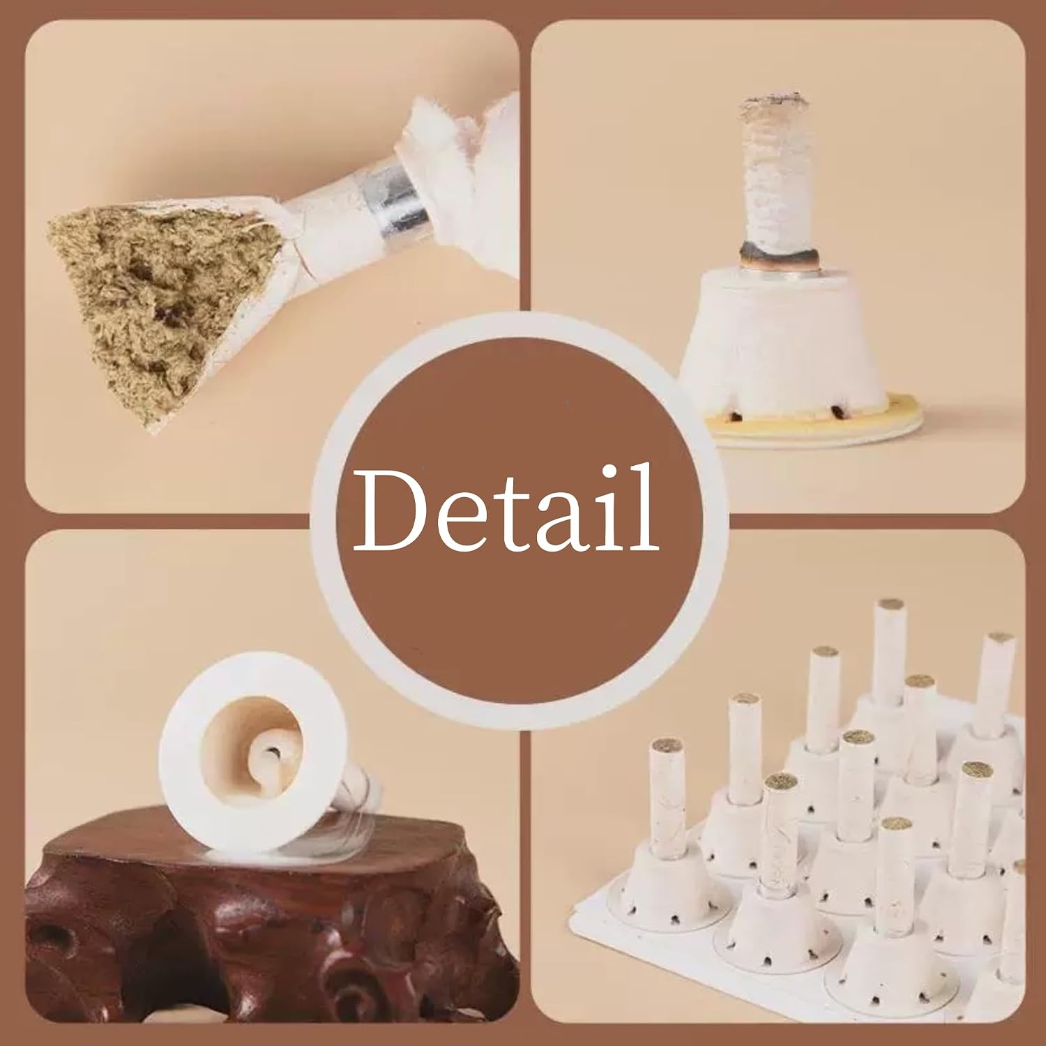 Moxa Stick for Moxibustion,The Moxibustion Sticks are Made of Pure Natural Mugwort. Self Adhesive Mini Moxa Rolls, Portable Safe Home for Moxa Treatment (32)
