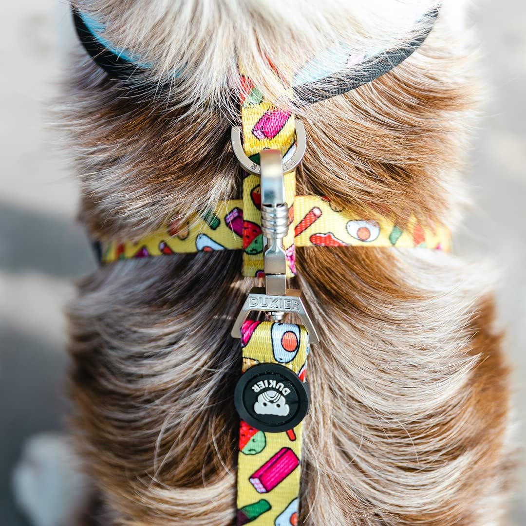 DUKIER - Correa para Perros - Correa Extensible de Neopreno Larga y Duradera con Mosquetón de Seguridad - Diseño Dulces, Talla S 3