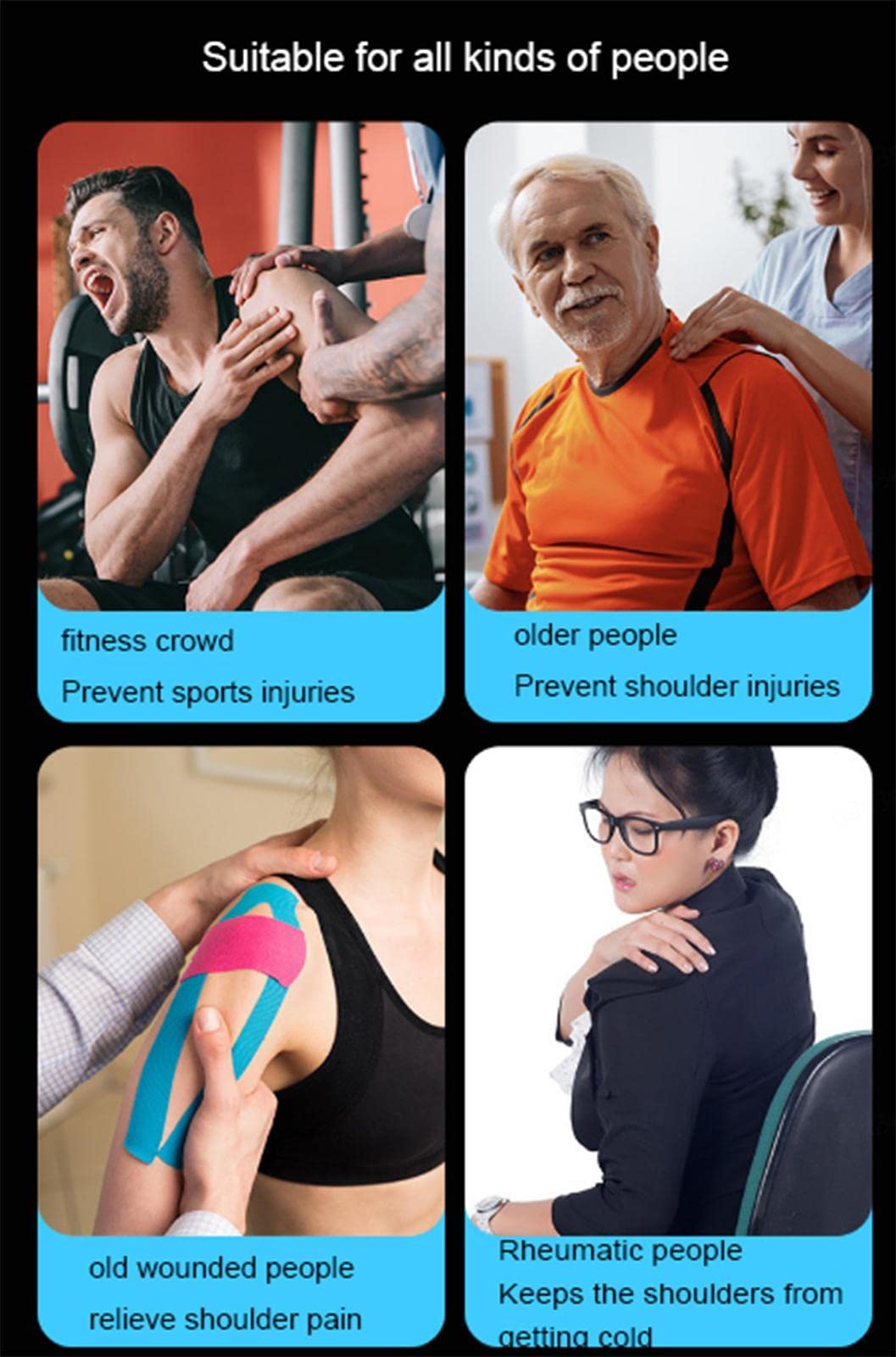 Doppelte Schulterstütze, Schulterstütze, Haltungskorrektur – Damen und Herren, Schulterbandage, Schultergürtel – Gelenkluxation, Sehnenentzündung, Arthritis,L