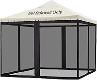 Vista 1 de Yescom Cortina de malla de repuesto universal para pared lateral con cremallera para carpa de 10 x 10 pies