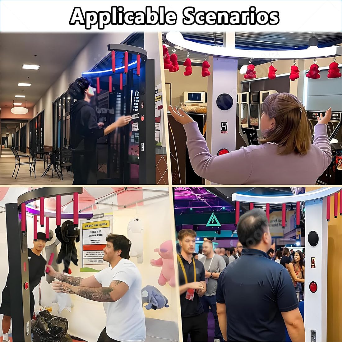 Máquina Recreativa Arcade Juego Palos para Entrenamiento Coordinación Ojo Mano Y Reflejos,Incluye Tres Modos Juego,Ideal para Fiestas,Eventos,Carnavales Y Bares