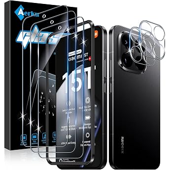 Schutzfolie f r Xiaomi 15T f r Panzerglas 3 St ck 9H H rte Folie und 2 St ck Ultra-Klar Kameraschutz 0.33mm Anti-Kratzen Displayschutz Anti-Bl schen Schutzglas Displayschutzfolie