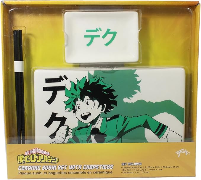 Set de Plato Sushi My Hero Academia Deku con Palillos miniatura 3