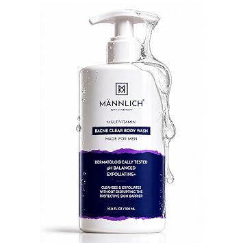 2% Salicylic Acid Body Acne Wash for Men - Bacne Clear Body Wash Men Shower Gel - 3% Niacinamide Prevents Body Acne, Exfoliates & Nourishes Skin 300 ml (Pack of 1) Bacne Clear Bodywash