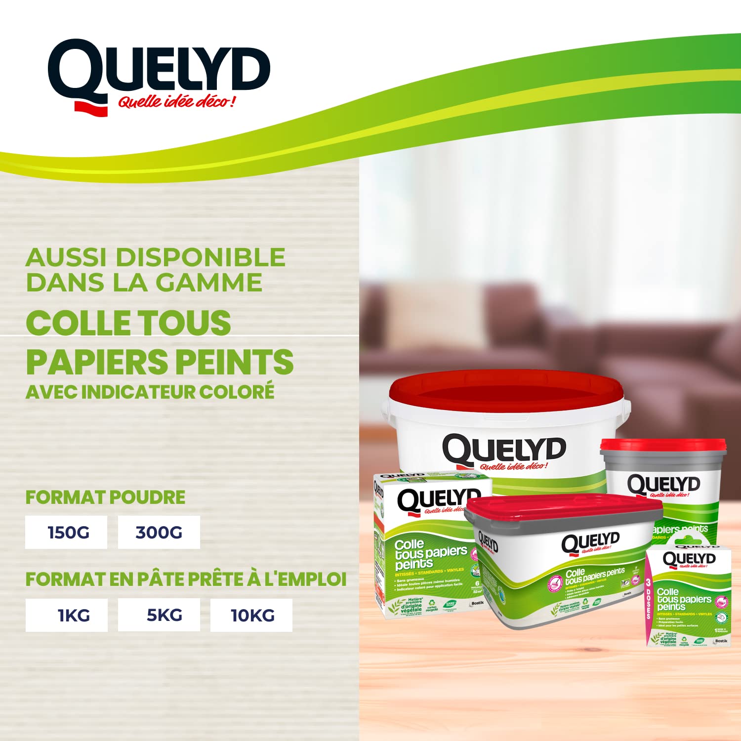 Quelyd All Papiers Peints 300 G klej, biały