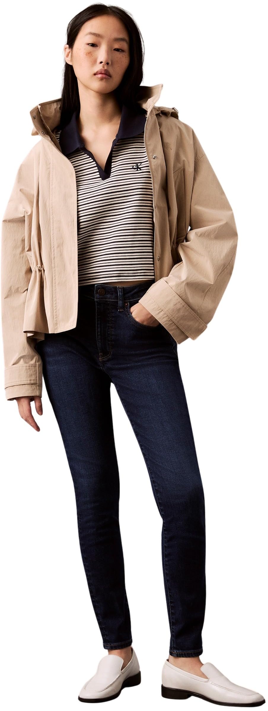 Calvin Klein Damen Jeans Hose Skinny Blue Orbit Mid Rise