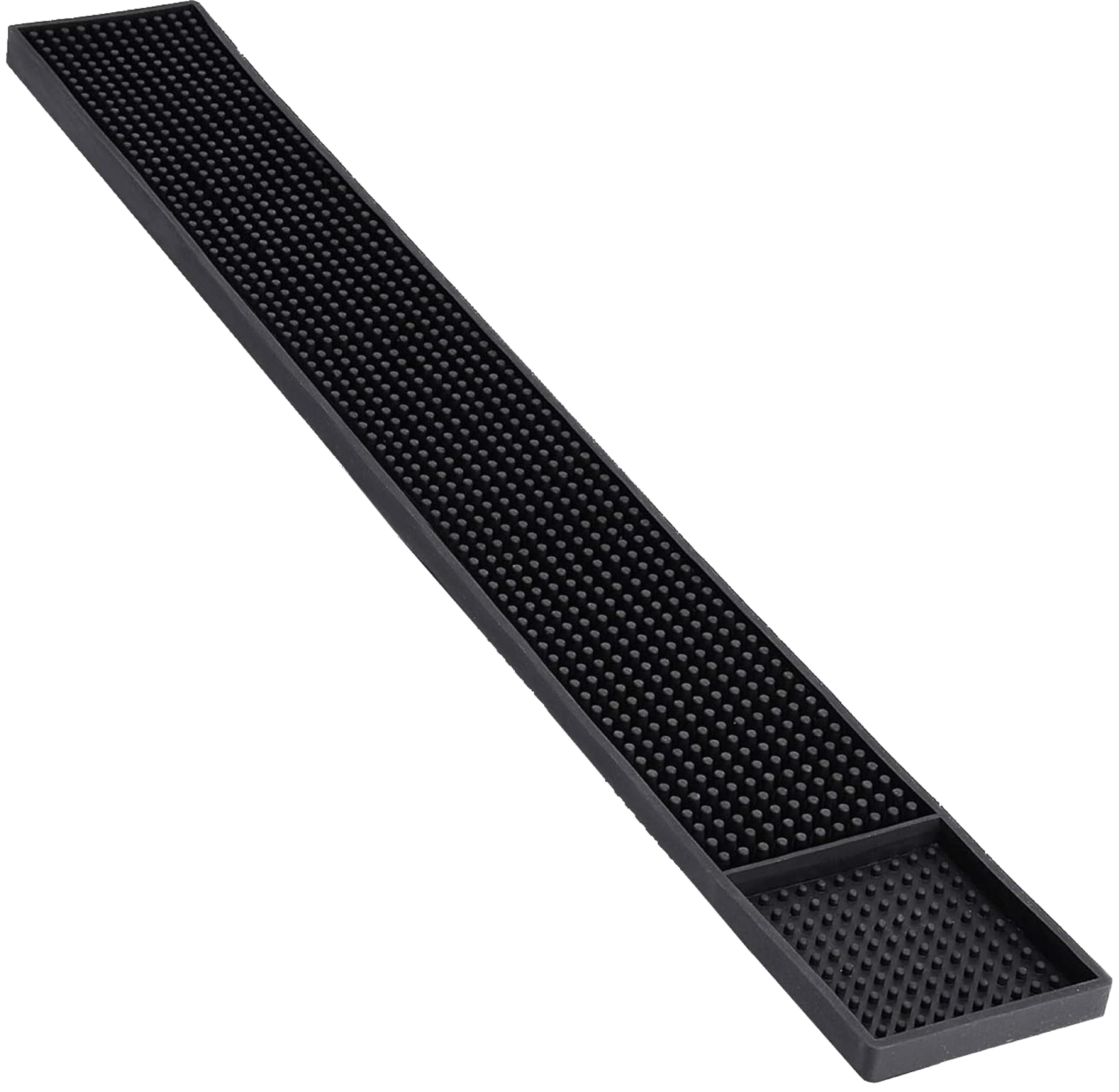BURRDOFF New Premium Rubber Bar Mat 60x8 cm (Set of 1), Service Countertop Barber Service Spill Rubber Mat