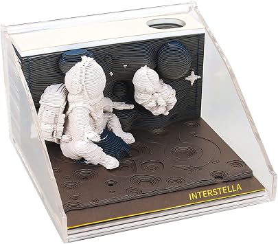 3D Memo Pad Paper Notes,Interstella 3D Sticky Notes Paper Art Notepad,3D Note pad Office Home Decor DIY Creative Birthday Gifts