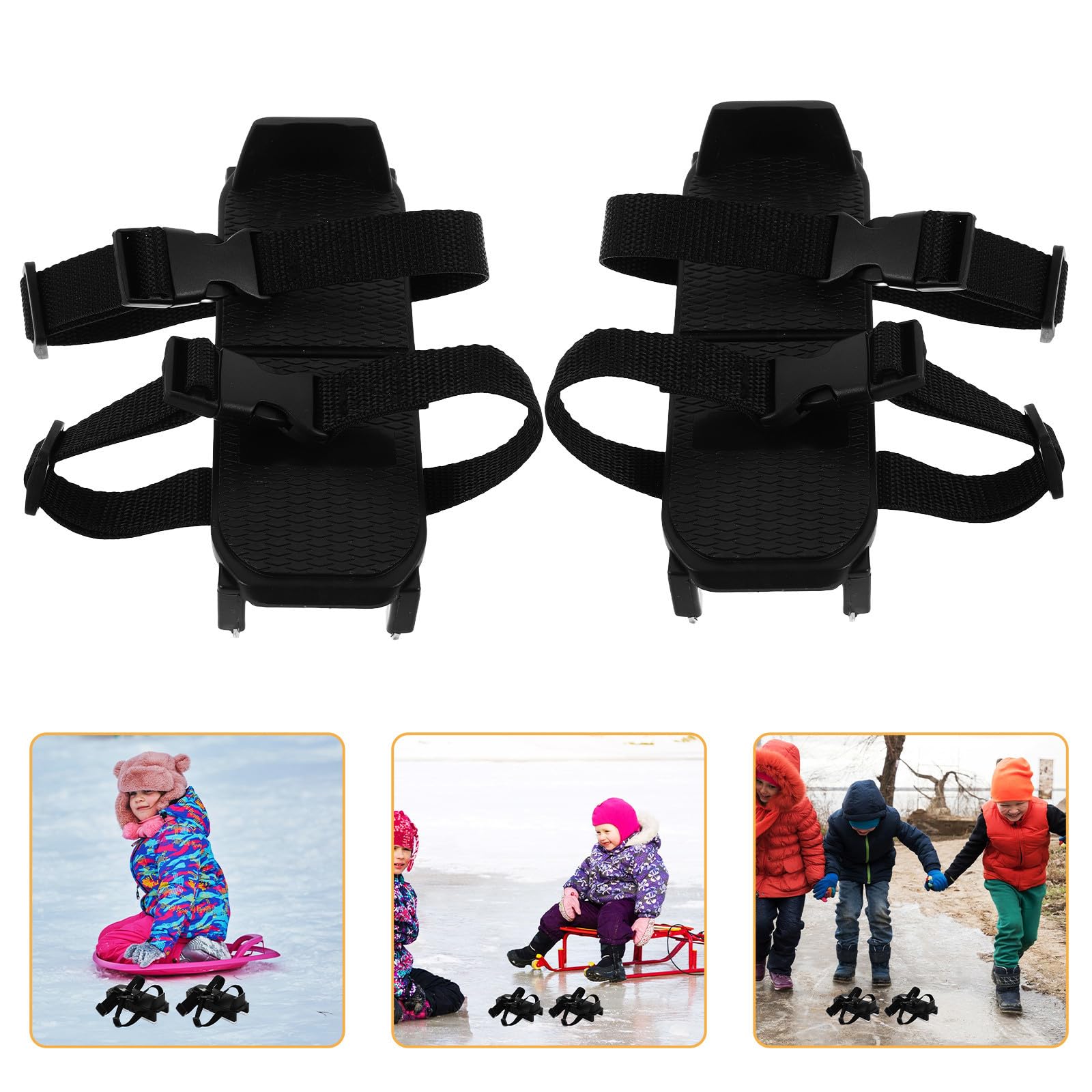 Verstellbare im Winter Anfänger Eislaufschuhe für Kinder und Komfortablem Sitz mit Stabilem Kunststoff Verzinkten Stahlkufen zum Eislaufen und Schneeschuhwandern