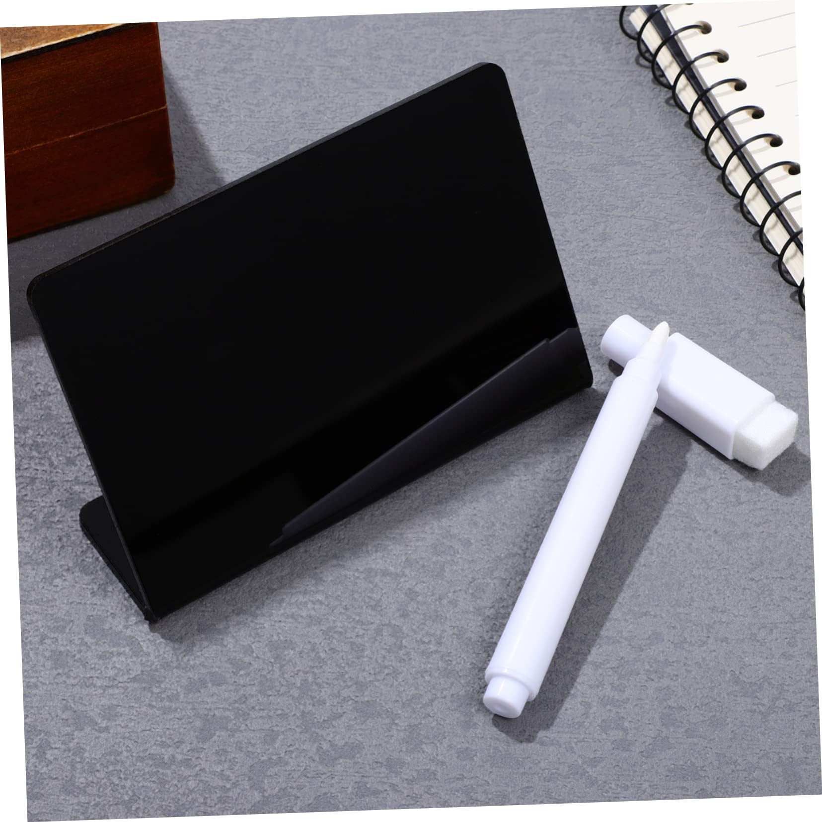 HOMSFOU 3 Series Carteles De Pizarra Acrílicos Reutilizables Bolígrafo Para Bodas Buffets Y Panaderías De Mesa Para Mostrar Y 10 Piezas X 3