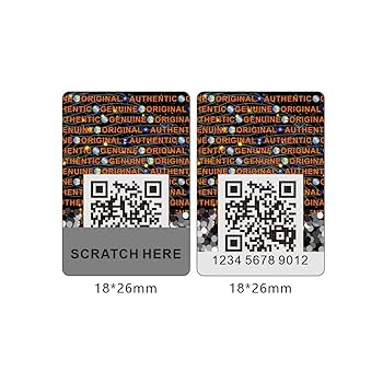Amazon.co.jp: 偽造防止パッケージ 本物のホログラムラベル
