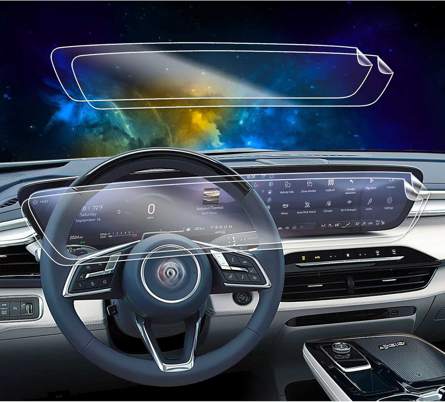 2pcs 2024 2025 Envision Screen Protector 2024 2025 for Buick Envision 2025 Enclave Accessories 30 Inch Screen Protector 2025 Envision Envision Nano Film