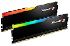 G.SKILL Ripjaws M5 RGB Series DDR5 RAM (Intel XMP 3.0) 32GB (2x16GB) 6400MT/s CL36-48-48-102 1.35V Desktop Computer Memory U-DIMM - Matte Black (F5-6400J3648F16GX2-RM5RK)