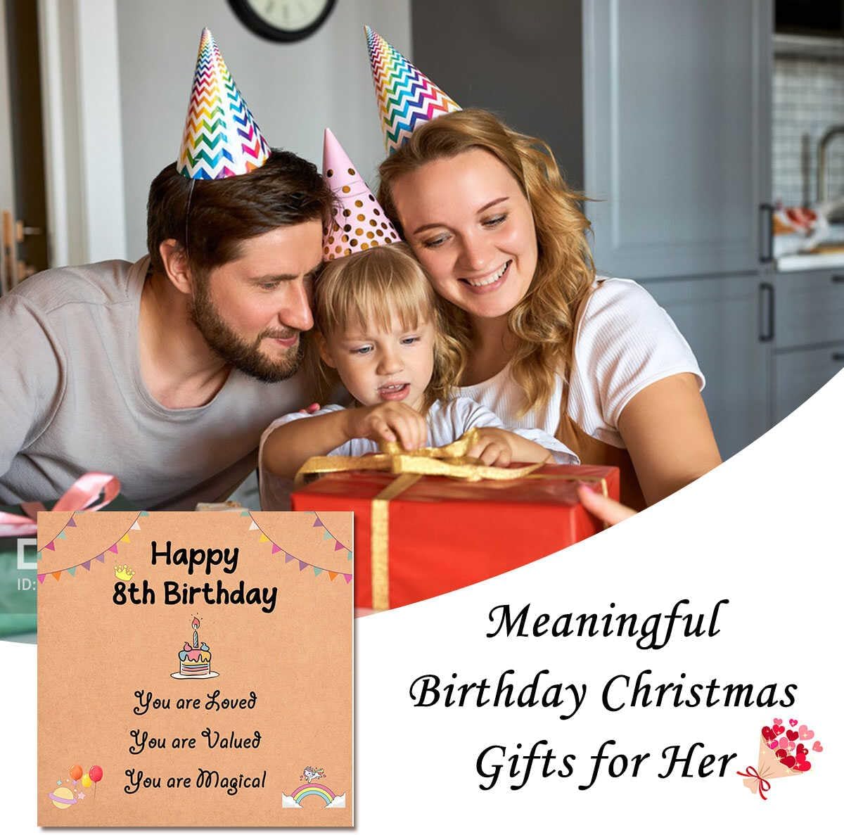 Leyung Birthday Gifts for Girls, Beaded Bracelet Birthday Decorations Gifts | Birthday Gifts for 3 4 5 6 7 Year Old Girls Daughter Granddaughter Niece Sister