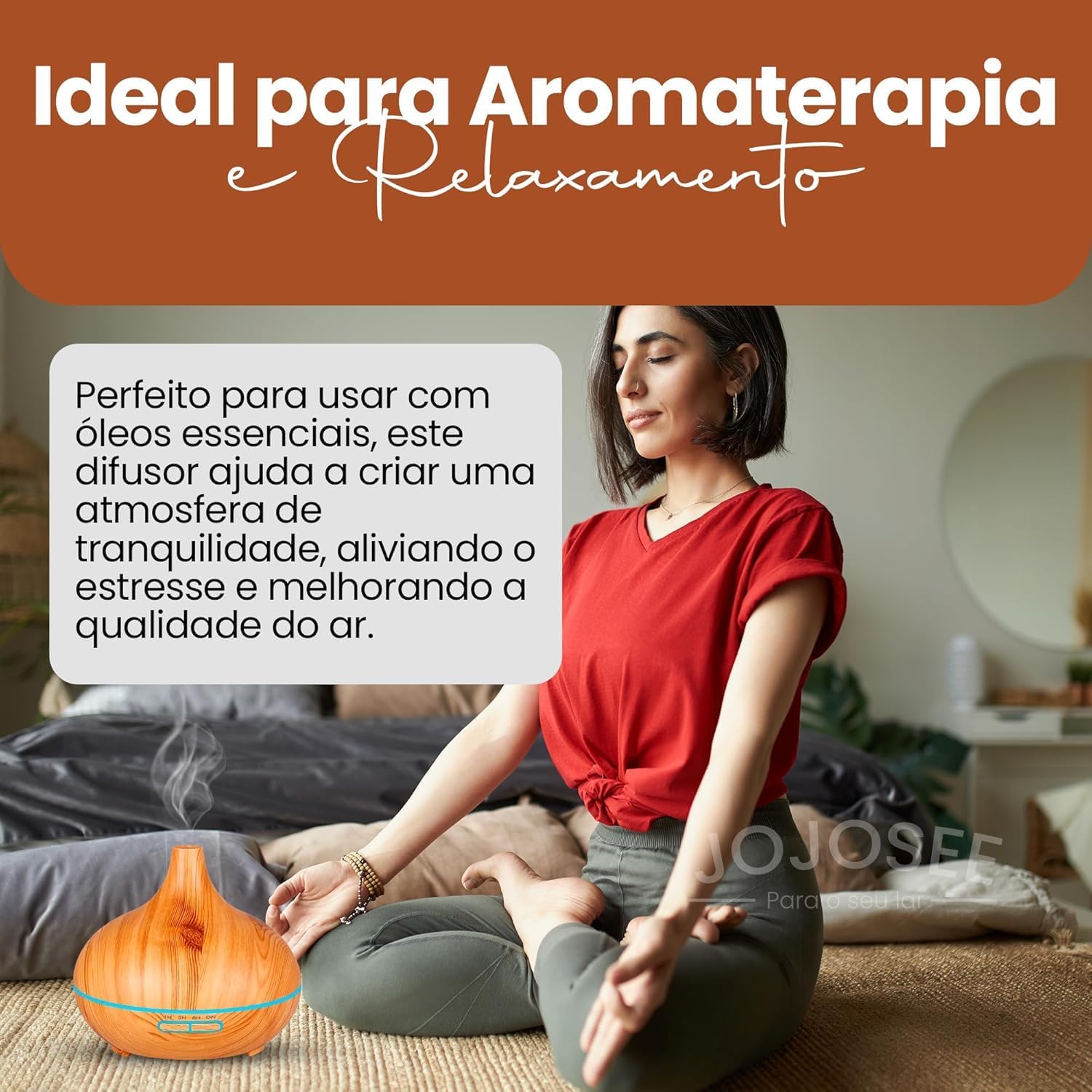 Difusor De Aromas Grande 500ml Umidificador De Ar Ultra Sônico Potente Temporizador ate 6h 7 cores de Led Difusor De Óleo Essencial Abajur Led Controle Remoto Difusor De Aromas Grande 500ml Umidificador De Ar Ultra Sônico Potente Temporizador ate 6h 7 cores de Led Difusor De Óleo Essencial Abajur Led Controle Remoto