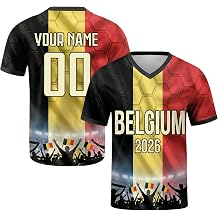 Personalised Football Shirt World Cup 2026 Football Jersey Custom Name Number Jersey Customisable Fan Top for Men Women Kids