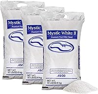 Vista 1 de U.S. Silica 3 Pack Mystic White II Sand para bombas de filtro de piscina sobre el suelo y enterradas, 50 libras - Accesorios y suministros
